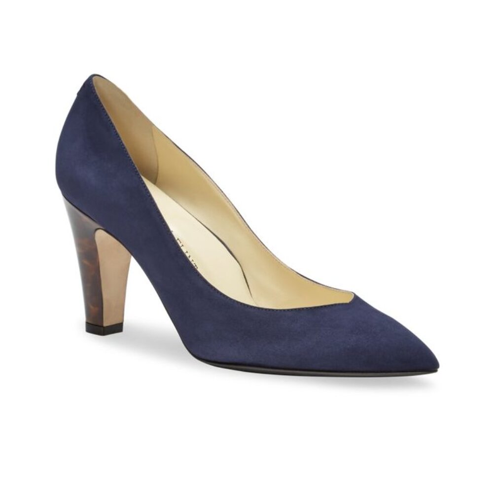 Sarah Flint Jay Pump 85 Navy Suede Size 39 / 8.5 - fits closer to size 8